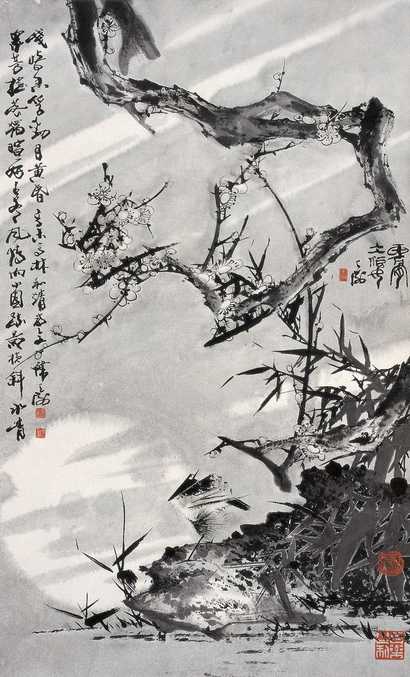 韩天衡 1991年作 花鸟